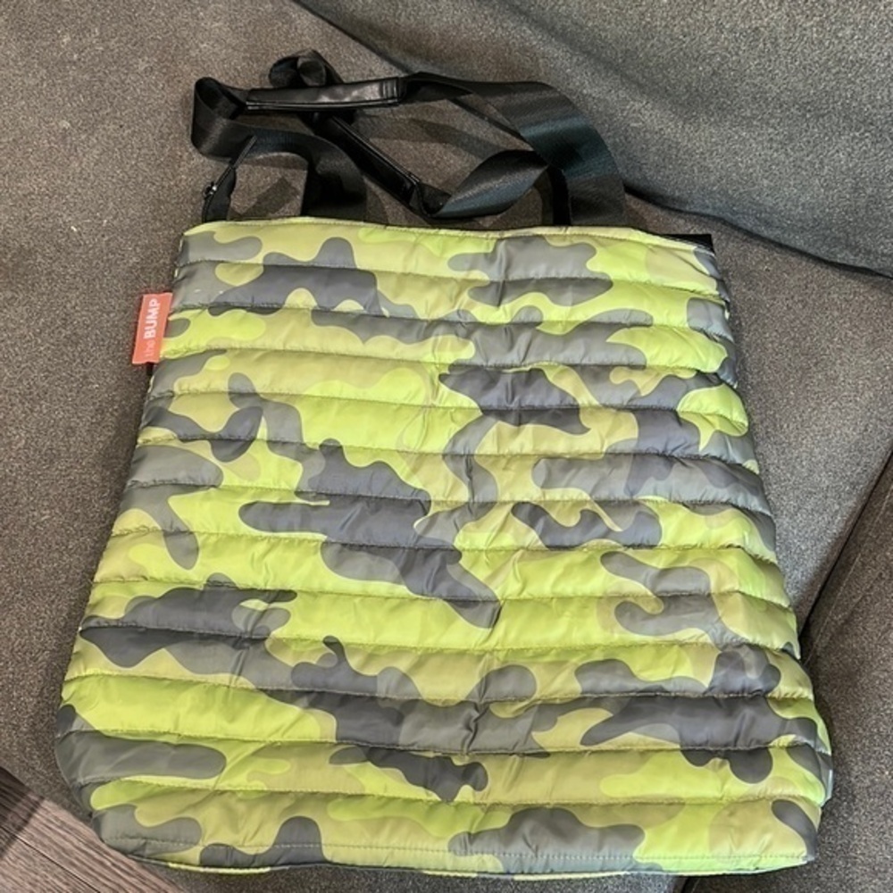 Large camo tote with compartments diaper bag baby bag shopping bag park out kids